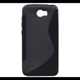 Gigapack Szilikon telefonvédő (S-line) FEKETE [Huawei Y6 II Compact] (5996457652068) - Telefontok