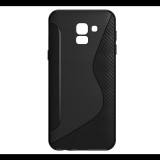 Gigapack Szilikon telefonvédő (S-line, karbon minta) FEKETE [Samsung Galaxy J6 (2018) SM-J600F] (5996457803552) - Telefontok