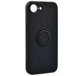 Gigapack Szilikon telefonvédő (tartógyűrű, mikrofiber plüss belső, mágneses, kameravédő) FEKETE Apple iPhone 16e