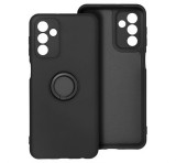 Gigapack Szilikon telefonvédő (tartógyűrű, mikrofiber plüss belső, mágneses, kameravédő) FEKETE Samsung Galaxy A26 5G (SM-A266)