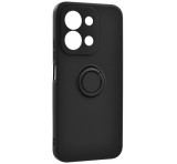 Gigapack Szilikon telefonvédő (tartógyűrű, mikrofiber plüss belső, mágneses, kameravédő) FEKETE Xiaomi Redmi 15C 4G