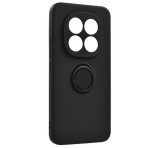 Gigapack Szilikon telefonvédő (tartógyűrű, mikrofiber plüss belső, mágneses, kameravédő) FEKETE Xiaomi Redmi Note 15 Pro 5G