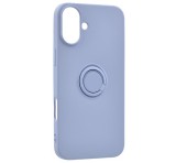 Gigapack Szilikon telefonvédő (tartógyűrű, mikrofiber plüss belső, mágneses, kameravédő) LILA Apple iPhone 16 Plus