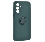 Gigapack Szilikon telefonvédő (tartógyűrű, mikrofiber plüss belső, mágneses, kameravédő) SÖTÉTZÖLD Samsung Galaxy A17 5G (SM-A176)