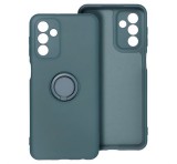Gigapack Szilikon telefonvédő (tartógyűrű, mikrofiber plüss belső, mágneses, kameravédő) SÖTÉTZÖLD Samsung Galaxy A36 5G (SM-A366)