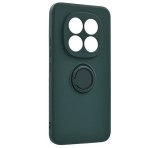 Gigapack Szilikon telefonvédő (tartógyűrű, mikrofiber plüss belső, mágneses, kameravédő) SÖTÉTZÖLD Xiaomi Redmi Note 15 Pro Plus 5G