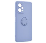 Gigapack Szilikon telefonvédő (telefontartó gyűrű, mikrofiber plüss belső, beépített fémlemez, kamera védelem) LILA Xiaomi Redmi Note 12 5G, Xiaomi Poco X5 5G