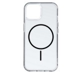 Gigapack Szilikon telefonvédő (ultravékony, műanyag hátlap, MagSafe, légpárnás sarok) FEKETE Apple iPhone 13 Pro