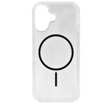 Gigapack Szilikon telefonvédő (ultravékony, műanyag hátlap, MagSafe, légpárnás sarok) FEKETE Apple iPhone 17