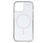 Gigapack Szilikon telefonvédő (ultravékony, műanyag hátlap, MagSafe, légpárnás sarok) RÓZSASZÍN Apple iPhone 14