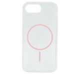 Gigapack Szilikon telefonvédő (ultravékony, műanyag hátlap, MagSafe, légpárnás sarok) RÓZSASZÍN Apple iPhone 16e