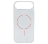 Gigapack Szilikon telefonvédő (ultravékony, műanyag hátlap, MagSafe, légpárnás sarok) RÓZSASZÍN Apple iPhone 17 Air