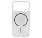 Gigapack Szilikon telefonvédő (ultravékony, műanyag hátlap, MagSafe, légpárnás sarok) SÖTÉTSZÜRKE Apple iPhone 17 Pro Max