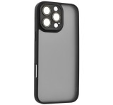 Gigapack Szilikon telefonvédő (ütésállóság, akril hátlap, kameravédő) FEKETE Apple iPhone 16 Pro Max