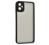 Gigapack Szilikon telefonvédő (ütésállóság, akril hátlap, kameravédő) FEKETE Samsung Galaxy A05 (SM-A055F)