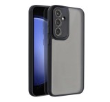 Gigapack Szilikon telefonvédő (ütésállóság, akril hátlap, kameravédő) FEKETE Samsung Galaxy S25 FE (SM-S731)