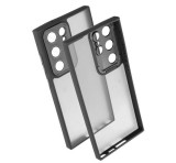 Gigapack Szilikon telefonvédő (ütésállóság, akril hátlap, kameravédő) FEKETE Samsung Galaxy S25 Ultra (SM-S938)