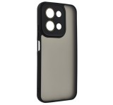 Gigapack Szilikon telefonvédő (ütésállóság, akril hátlap, kameravédő) FEKETE Xiaomi Redmi 15C 4G