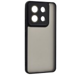 Gigapack Szilikon telefonvédő (ütésállóság, akril hátlap, kameravédő) FEKETE Xiaomi Redmi Note 13 5G