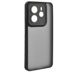 Gigapack Szilikon telefonvédő (ütésállóság, akril hátlap, kameravédő) FEKETE Xiaomi Redmi Note 14 4G