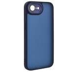 Gigapack Szilikon telefonvédő (ütésállóság, akril hátlap, kameravédő) SÖTÉTKÉK Apple iPhone 16e