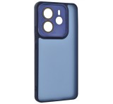 Gigapack Szilikon telefonvédő (ütésállóság, akril hátlap, kameravédő) SÖTÉTKÉK Xiaomi Redmi Note 14 4G