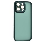 Gigapack Szilikon telefonvédő (ütésállóság, akril hátlap, kameravédő) SÖTÉTZÖLD Apple iPhone 16 Pro Max