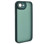 Gigapack Szilikon telefonvédő (ütésállóság, akril hátlap, kameravédő) SÖTÉTZÖLD Apple iPhone 16e