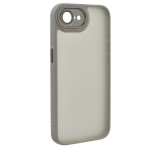 Gigapack Szilikon telefonvédő (ütésállóság, akril hátlap, kameravédő) VILÁGOSSZÜRKE Apple iPhone 16e