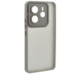 Gigapack Szilikon telefonvédő (ütésállóság, akril hátlap, kameravédő) VILÁGOSSZÜRKE Xiaomi Redmi Note 14 5G