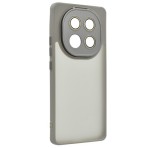 Gigapack Szilikon telefonvédő (ütésállóság, akril hátlap, kameravédő) VILÁGOSSZÜRKE Xiaomi Redmi Note 14 Pro 4G