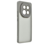 Gigapack Szilikon telefonvédő (ütésállóság, akril hátlap, kameravédő) VILÁGOSSZÜRKE Xiaomi Redmi Note 14 Pro Plus 5G