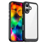 Gigapack Szilikon telefonvédő (ütésállóság, átlátszó hátlap) FEKETE Apple iPhone 17