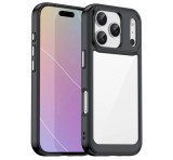 Gigapack Szilikon telefonvédő (ütésállóság, átlátszó hátlap) FEKETE Apple iPhone 17 Pro