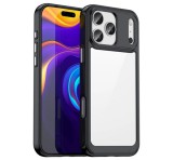 Gigapack Szilikon telefonvédő (ütésállóság, átlátszó hátlap) FEKETE Apple iPhone 17 Pro Max