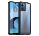 Gigapack Szilikon telefonvédő (ütésállóság, átlátszó hátlap) FEKETE Motorola Moto G14