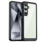 Gigapack Szilikon telefonvédő (ütésállóság, átlátszó hátlap) FEKETE Samsung Galaxy S24 FE (SM-S721)