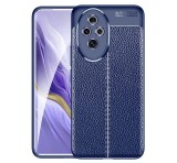 Gigapack Szilikon telefonvédő (ütésállóság, bőr hatású, varrás minta) SÖTÉTKÉK Honor 200 Pro