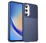 Gigapack Szilikon telefonvédő (ütésállóság, csíkos, dombor minta) SÖTÉTKÉK Samsung Galaxy A35 5G (SM-A356)