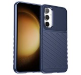 Gigapack Szilikon telefonvédő (ütésállóság, csíkos, dombor minta) SÖTÉTKÉK Samsung Galaxy S23 FE (SM-S711)