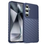 Gigapack Szilikon telefonvédő (ütésállóság, csíkos, dombor minta) SÖTÉTKÉK Samsung Galaxy S24 FE (SM-S721)