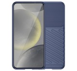 Gigapack Szilikon telefonvédő (ütésállóság, csíkos, dombor minta) SÖTÉTKÉK Samsung Galaxy S24 Plus (SM-S926)