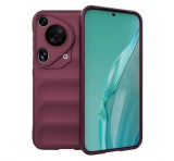 Gigapack Szilikon telefonvédő (ütésállóság, kameravédő, 3D) BORDÓ Huawei Pura 70 Ultra