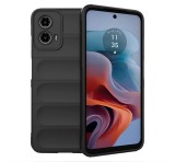 Gigapack Szilikon telefonvédő (ütésállóság, kameravédő, 3D) FEKETE Motorola Moto G34 5G (XT-2363)