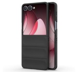 Gigapack Szilikon telefonvédő (ütésállóság, kameravédő, 3D) FEKETE Samsung Galaxy Z Flip7 (SM-F766)