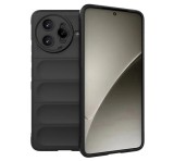 Gigapack Szilikon telefonvédő (ütésállóság, kameravédő, 3D) FEKETE Xiaomi Poco F7 Ultra
