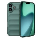 Gigapack Szilikon telefonvédő (ütésállóság, kameravédő, 3D) SÖTÉTZÖLD Apple iPhone 17