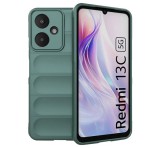 Gigapack Szilikon telefonvédő (ütésállóság, kameravédő, 3D) SÖTÉTZÖLD Xiaomi Redmi 13C 5G