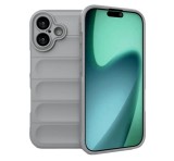 Gigapack Szilikon telefonvédő (ütésállóság, kameravédő, 3D) VILÁGOSSZÜRKE Apple iPhone 17