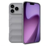 Gigapack Szilikon telefonvédő (ütésállóság, kameravédő, 3D) VILÁGOSSZÜRKE Apple iPhone 17 Pro